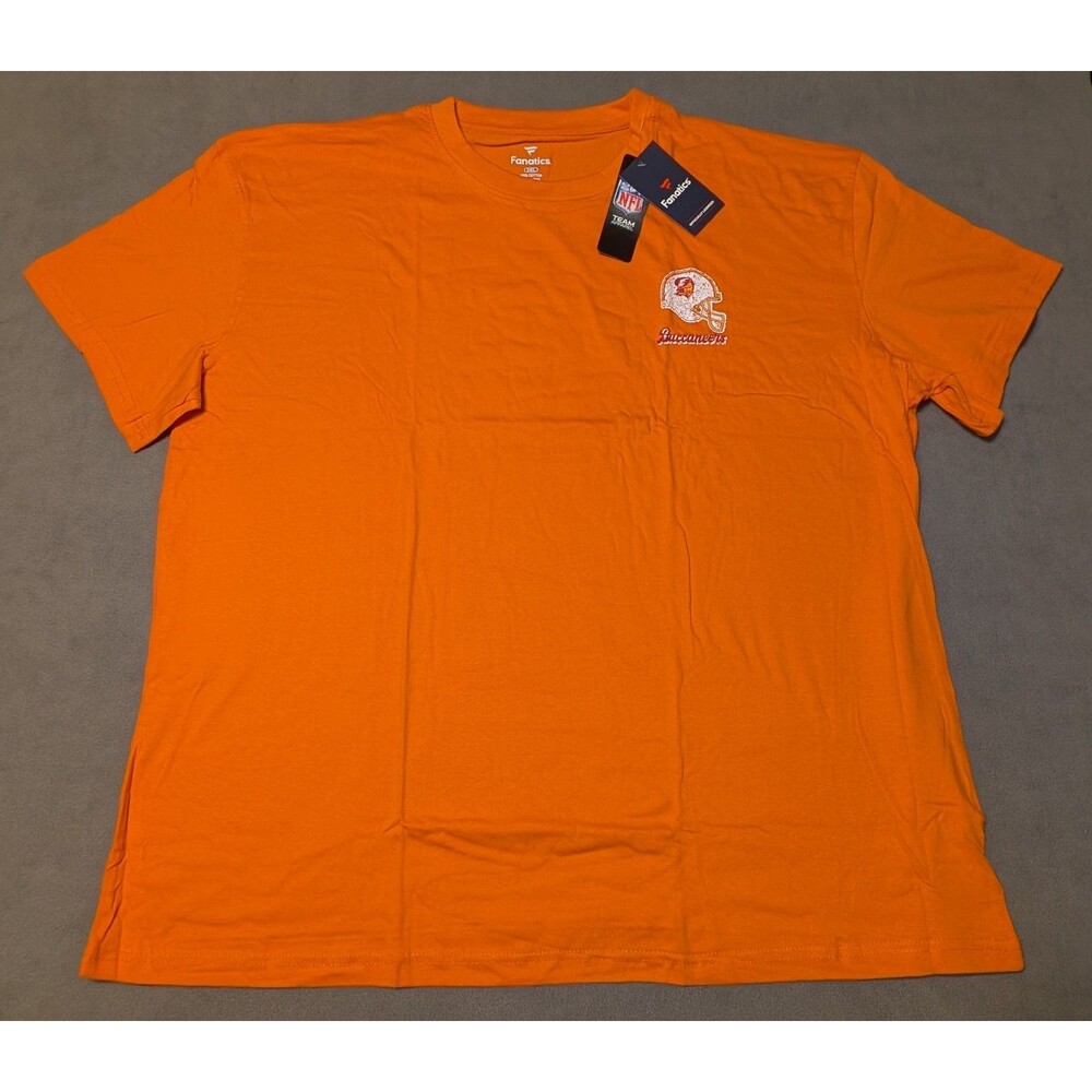 NWT Fanatics Tampa Bay Buccaneers Bucco Bruce T Shirt Orange 3XL Throwback